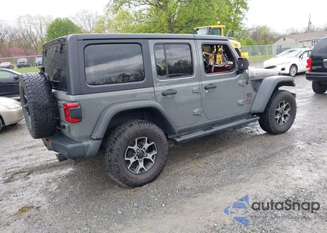 2019 Jeep Wrangler Unlimited Rubicon 4X4 z USA, uszkodzony, nr VIN 1C4HJXFNXKW547420